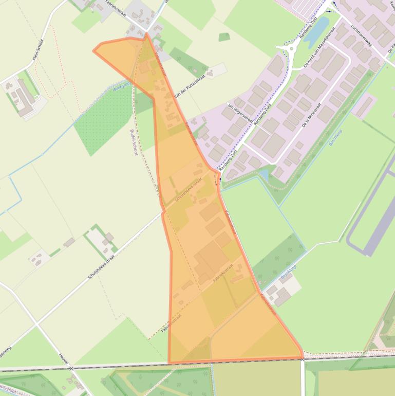 Kaart van postcodegebied 6021RE.