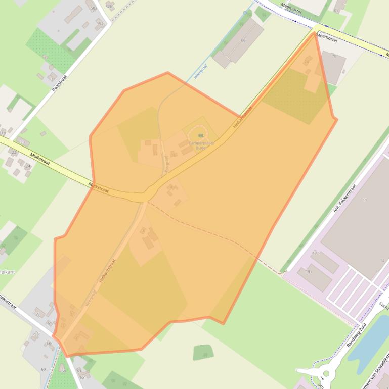 Kaart van postcodegebied 6021RJ.