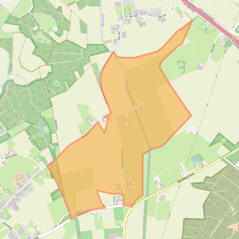 Kaart van postcodegebied 6021RP.