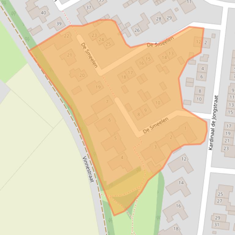 Kaart van postcodegebied 6021VA.