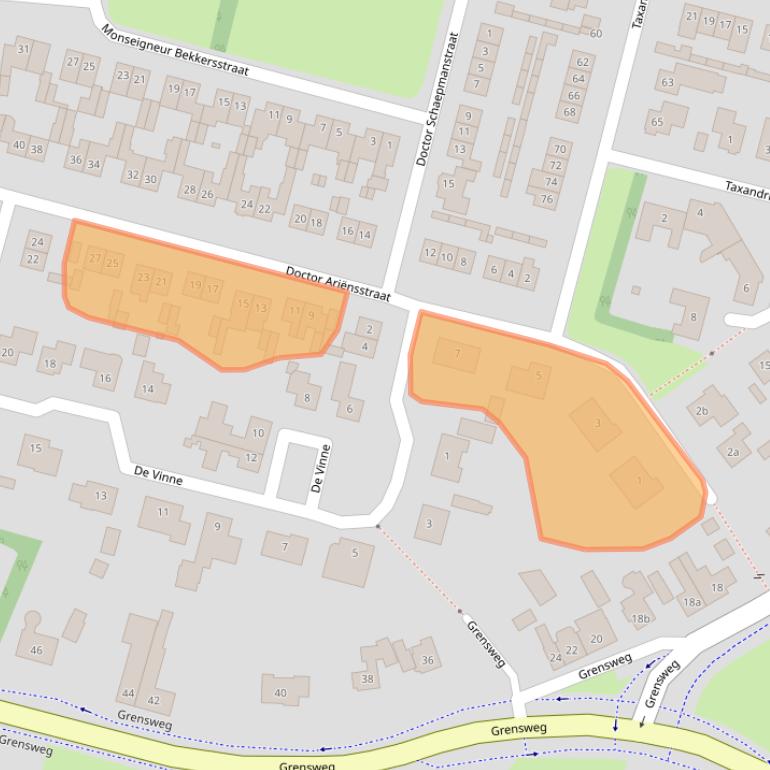 Kaart van postcodegebied 6021XA.