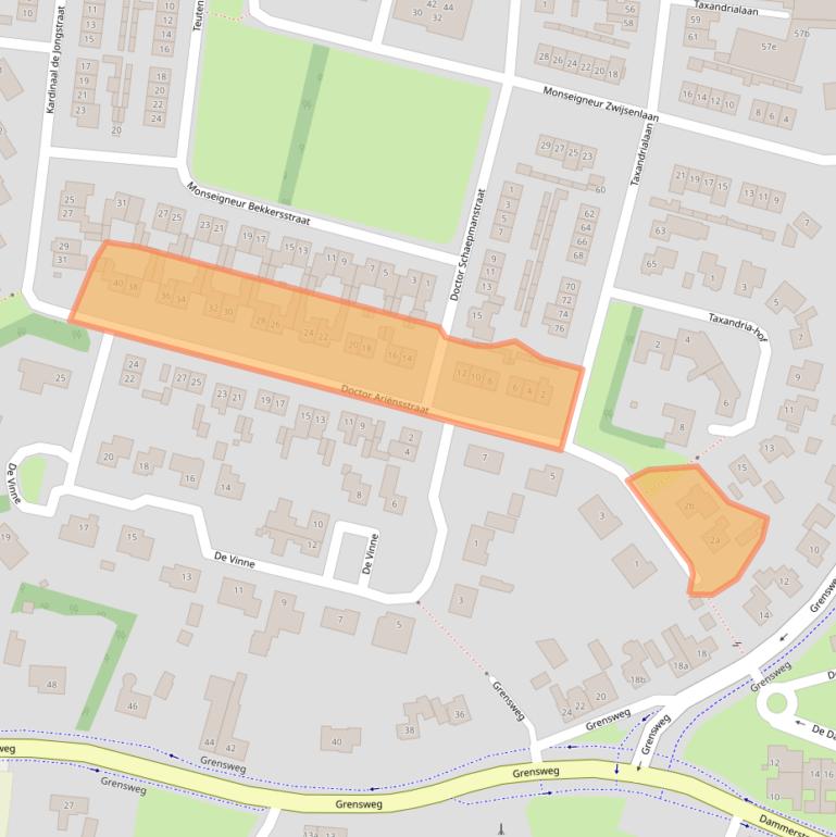 Kaart van postcodegebied 6021XB.