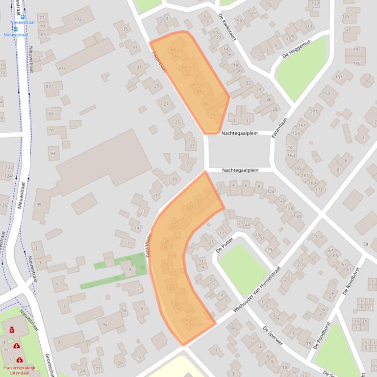 Kaart van postcodegebied 6021ZG.