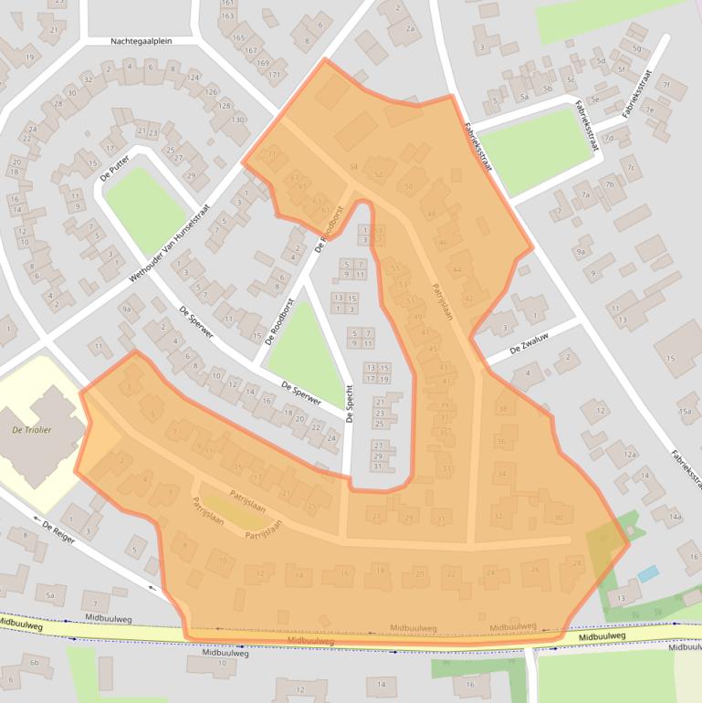 Kaart van postcodegebied 6021ZS.