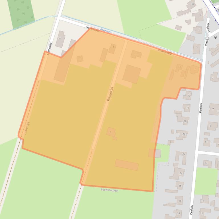 Kaart van postcodegebied 6023AB.