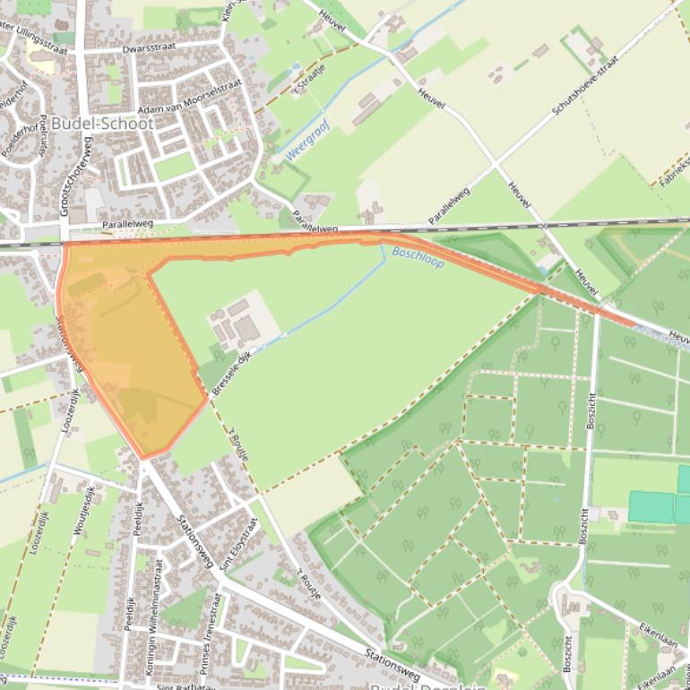 Kaart van postcodegebied 6023AD.