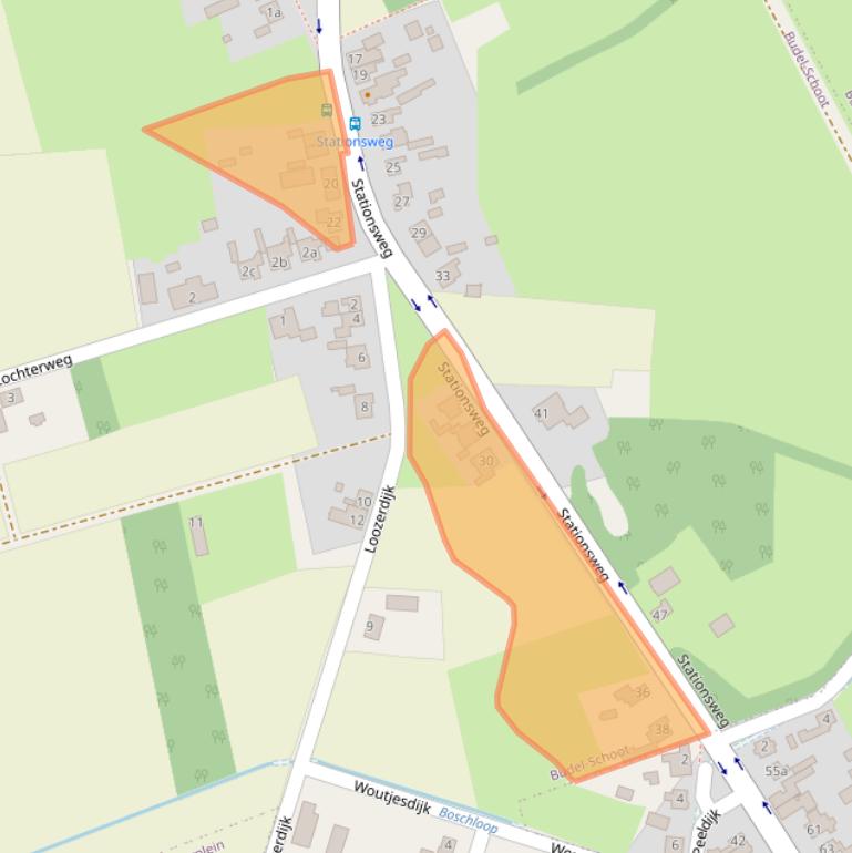 Kaart van postcodegebied 6023AE.