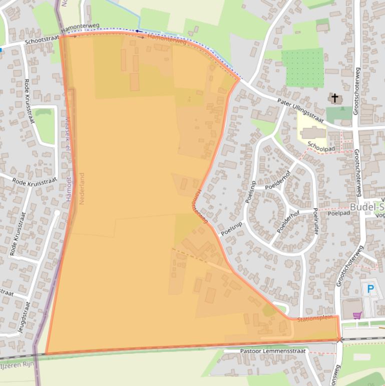 Kaart van postcodegebied 6023AJ.