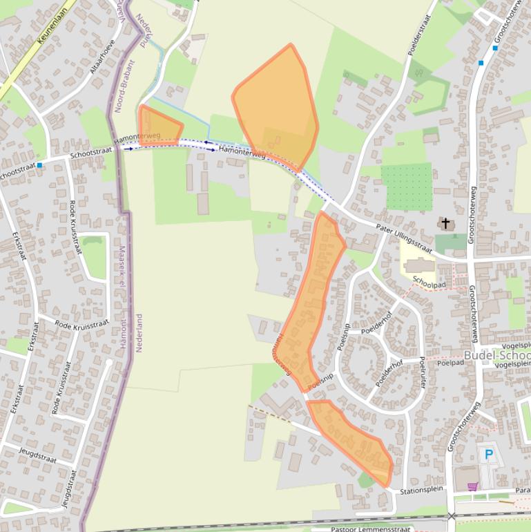 Kaart van postcodegebied 6023AK.