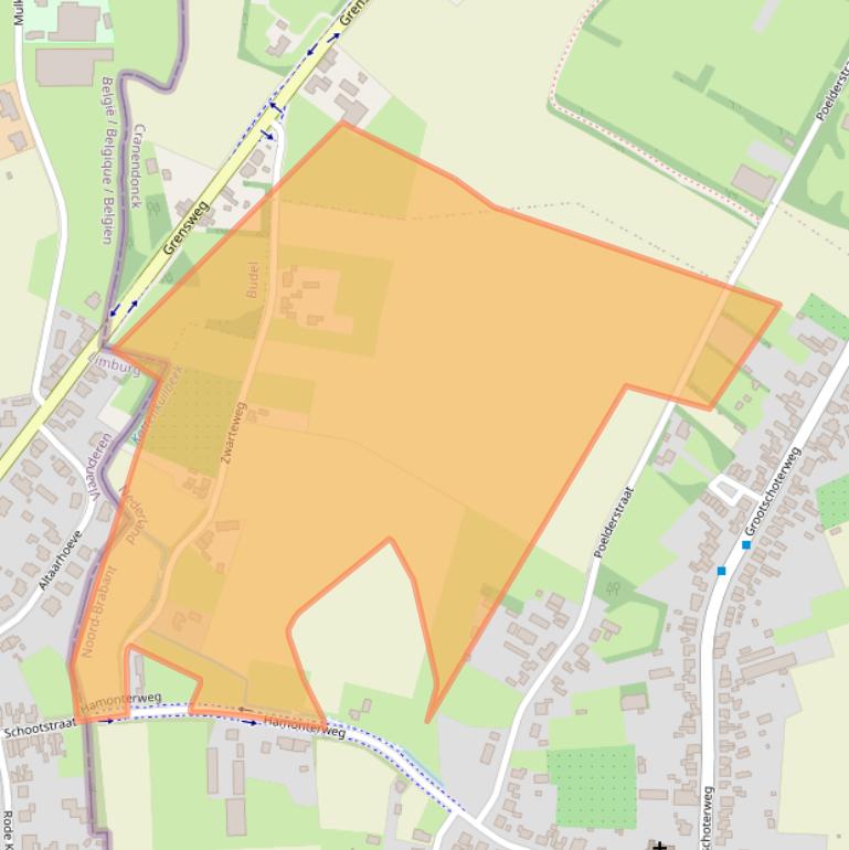 Kaart van postcodegebied 6023AL.