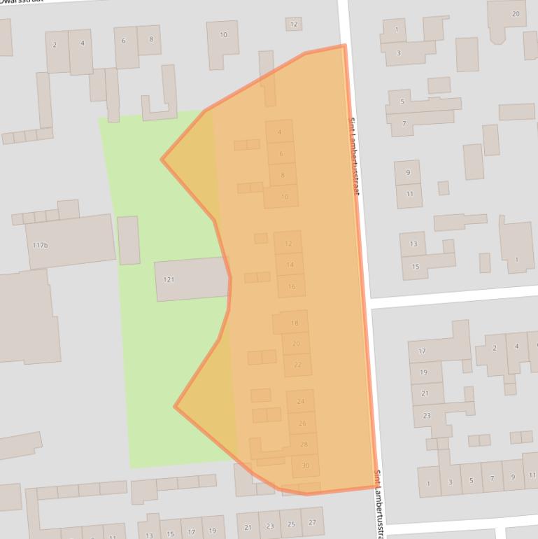 Kaart van postcodegebied 6023BG.