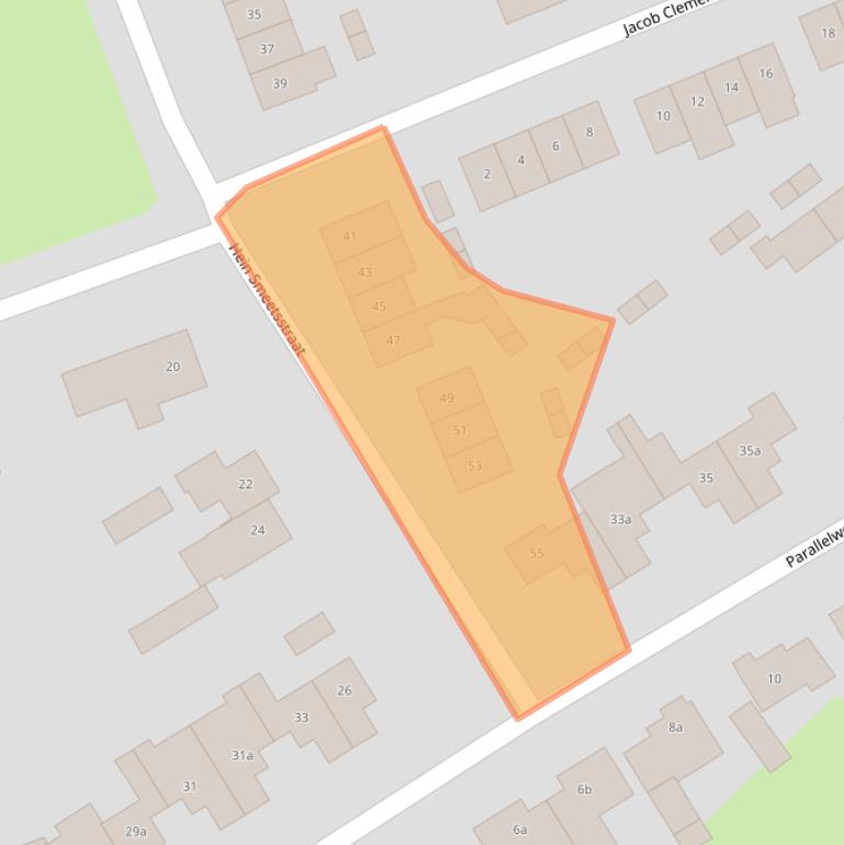 Kaart van postcodegebied 6023BV.