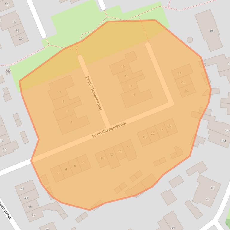 Kaart van postcodegebied 6023CB.