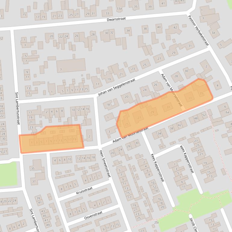 Kaart van postcodegebied 6023CC.