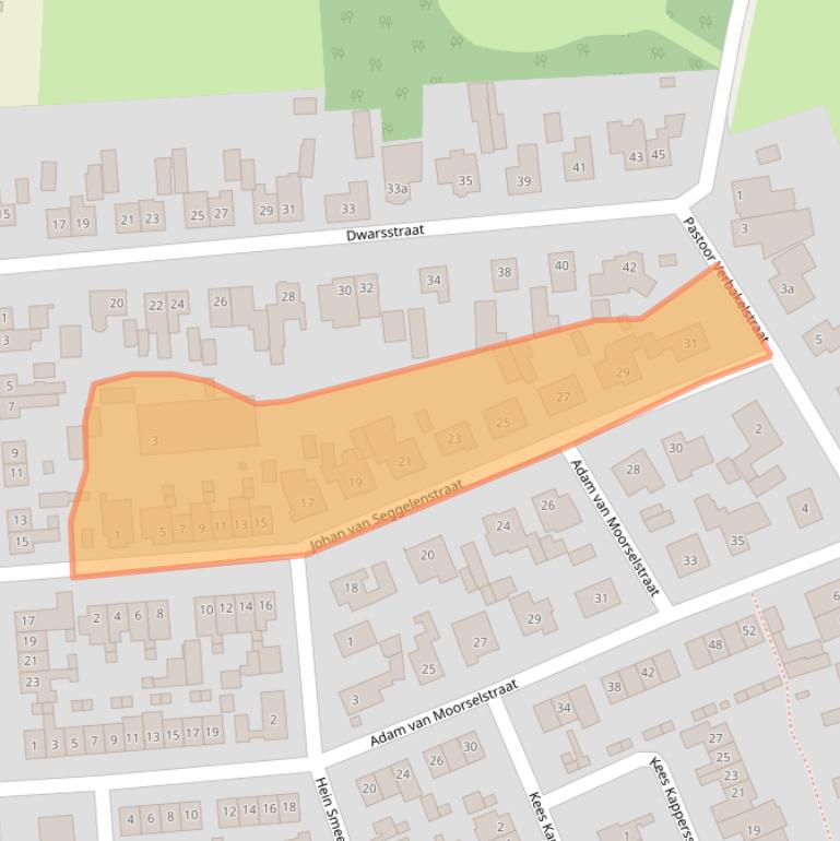Kaart van postcodegebied 6023CJ.