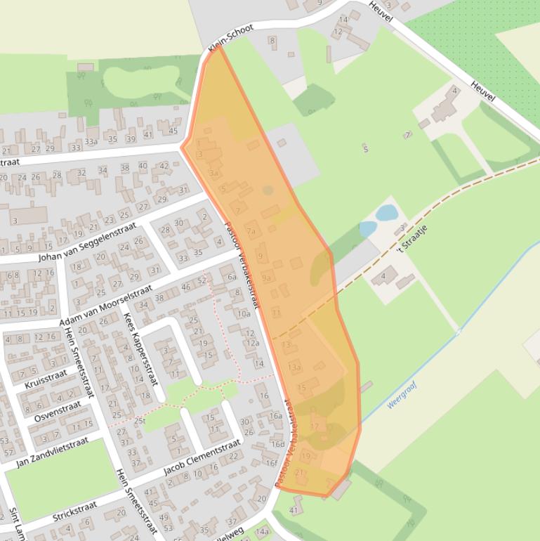 Kaart van postcodegebied 6023CL.