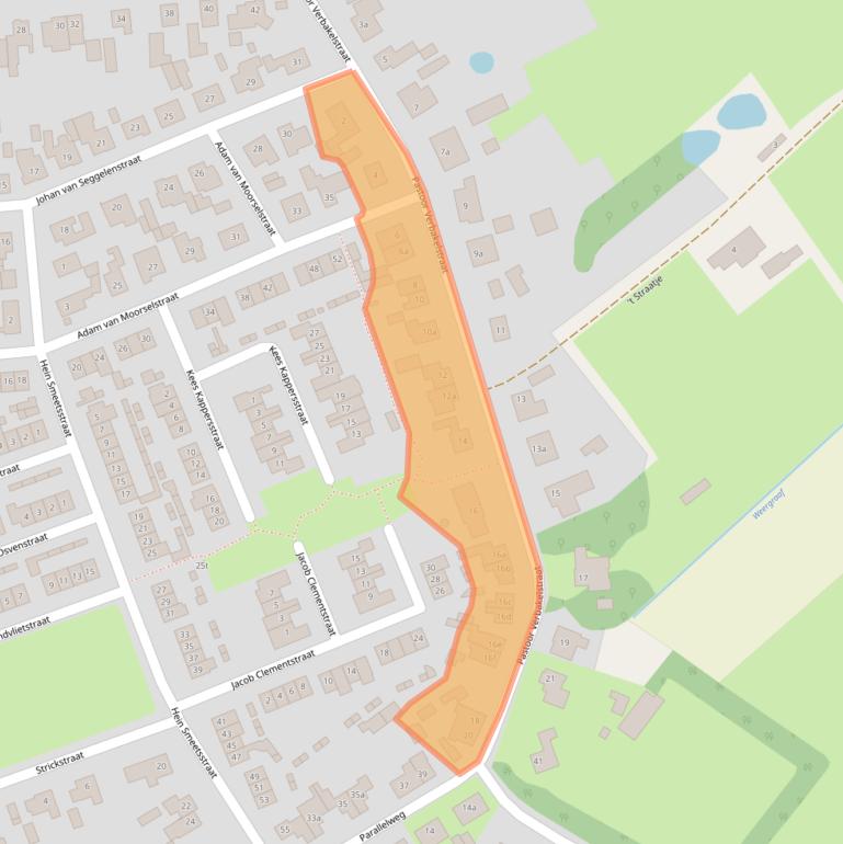 Kaart van postcodegebied 6023CM.