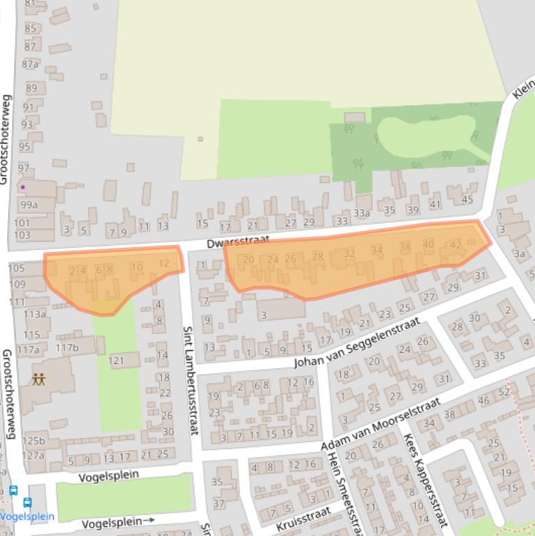 Kaart van postcodegebied 6023CP.