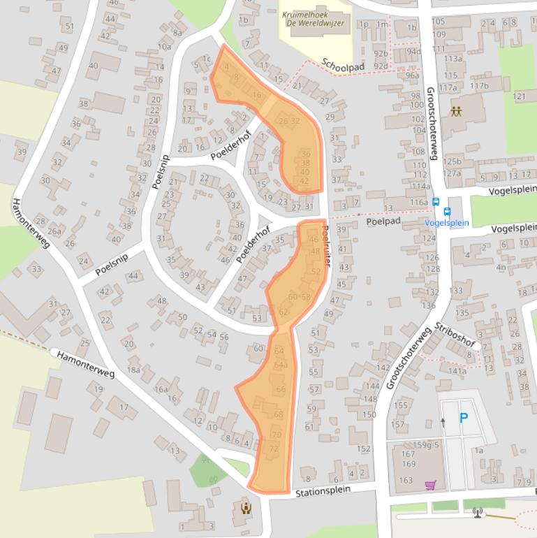 Kaart van postcodegebied 6023EC.