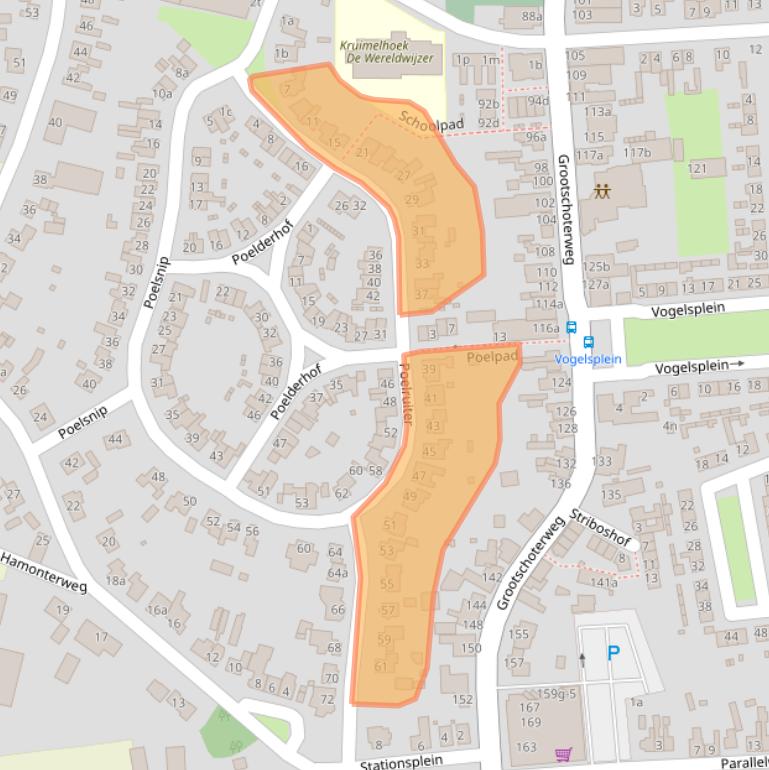 Kaart van postcodegebied 6023ED.