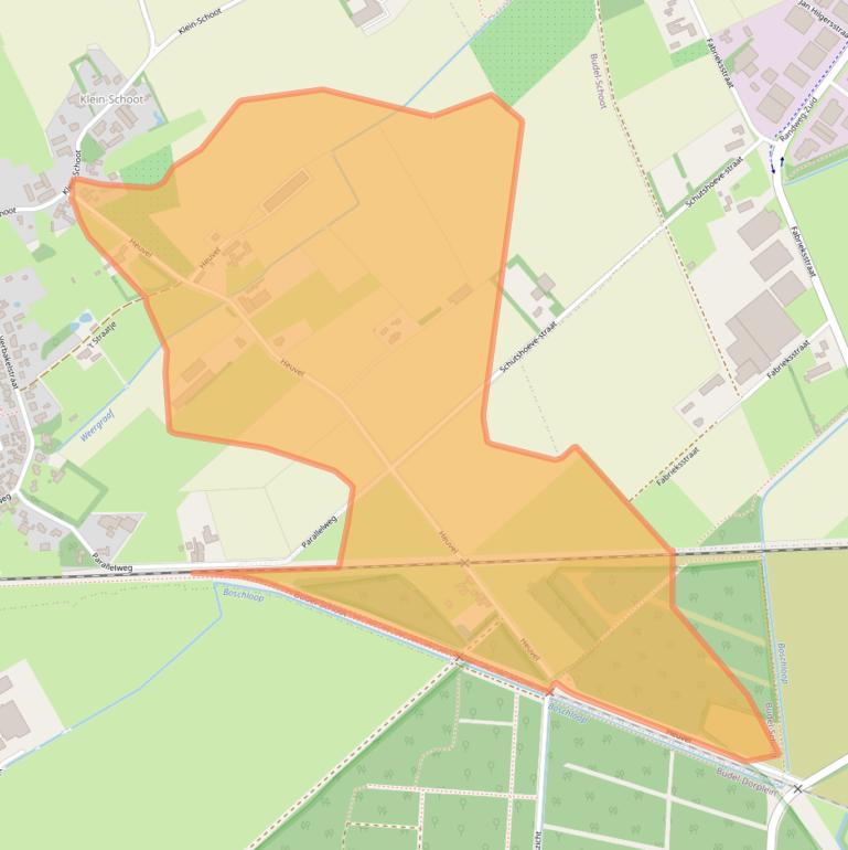 Kaart van postcodegebied 6023RA.