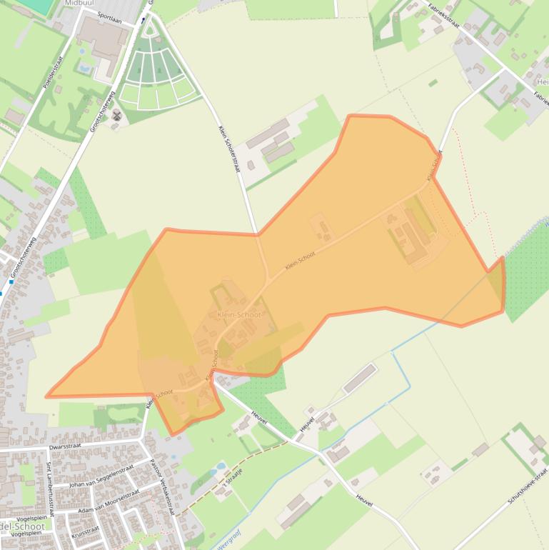 Kaart van postcodegebied 6023RB.