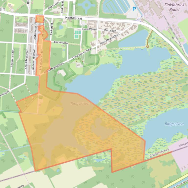 Kaart van postcodegebied 6024AJ.