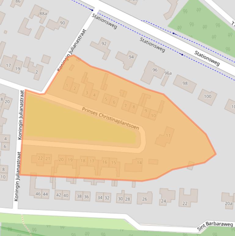 Kaart van postcodegebied 6024AX.