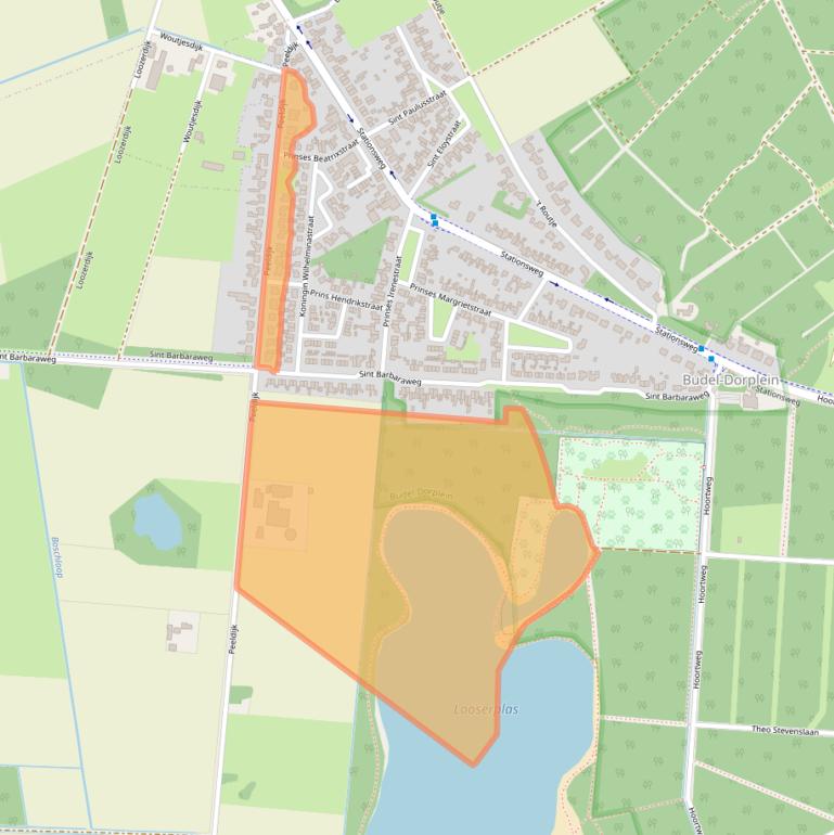 Kaart van postcodegebied 6024BX.