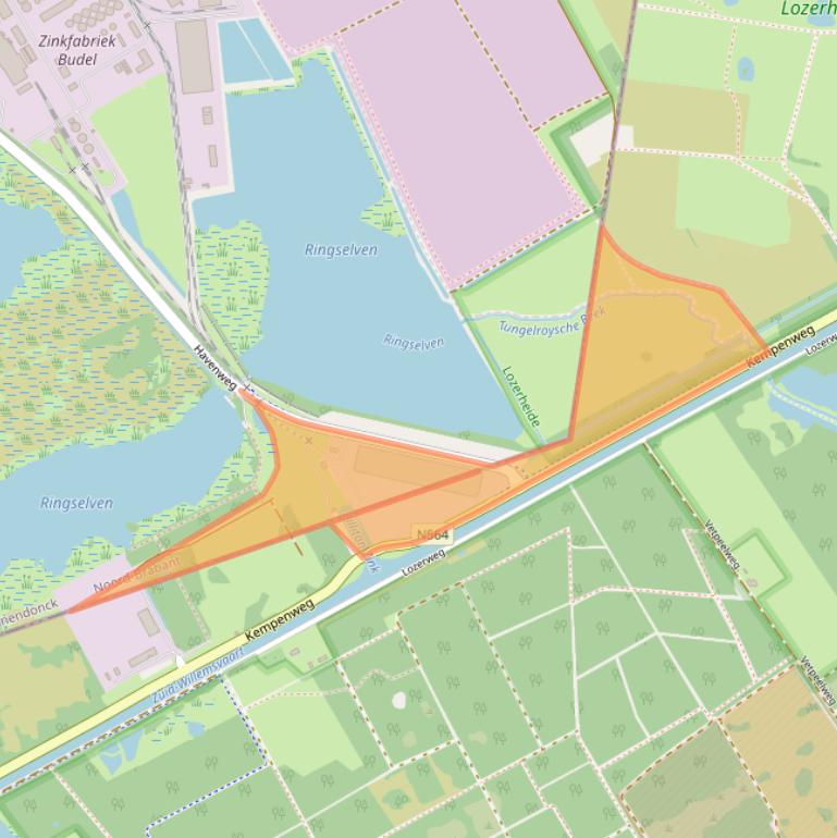 Kaart van postcodegebied 6024RA.