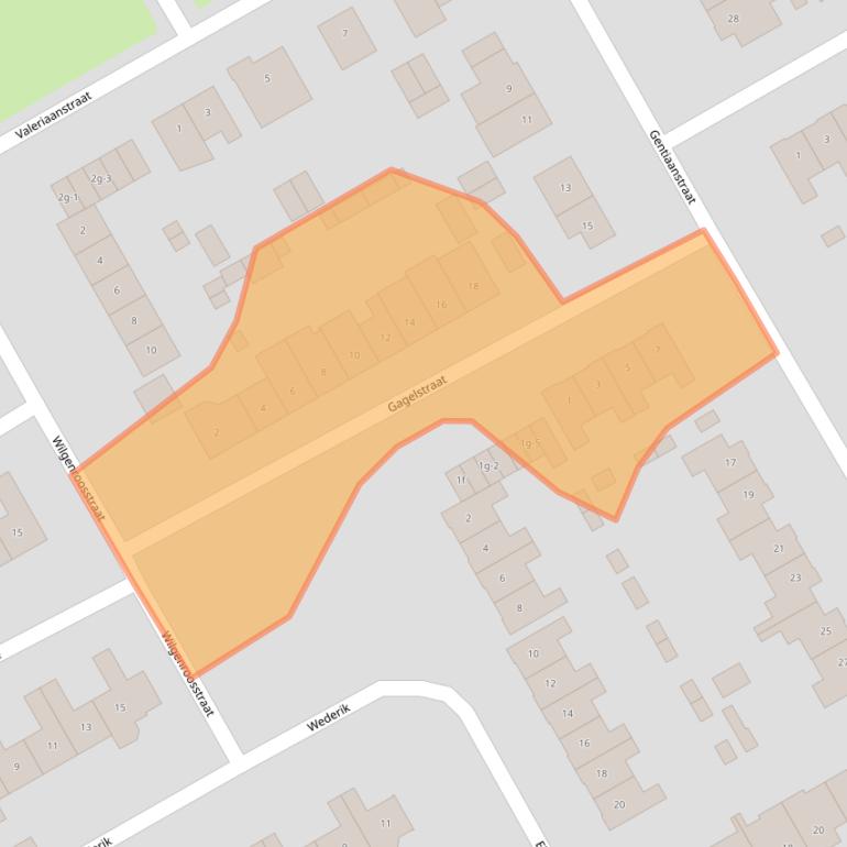 Kaart van postcodegebied 6026AJ.