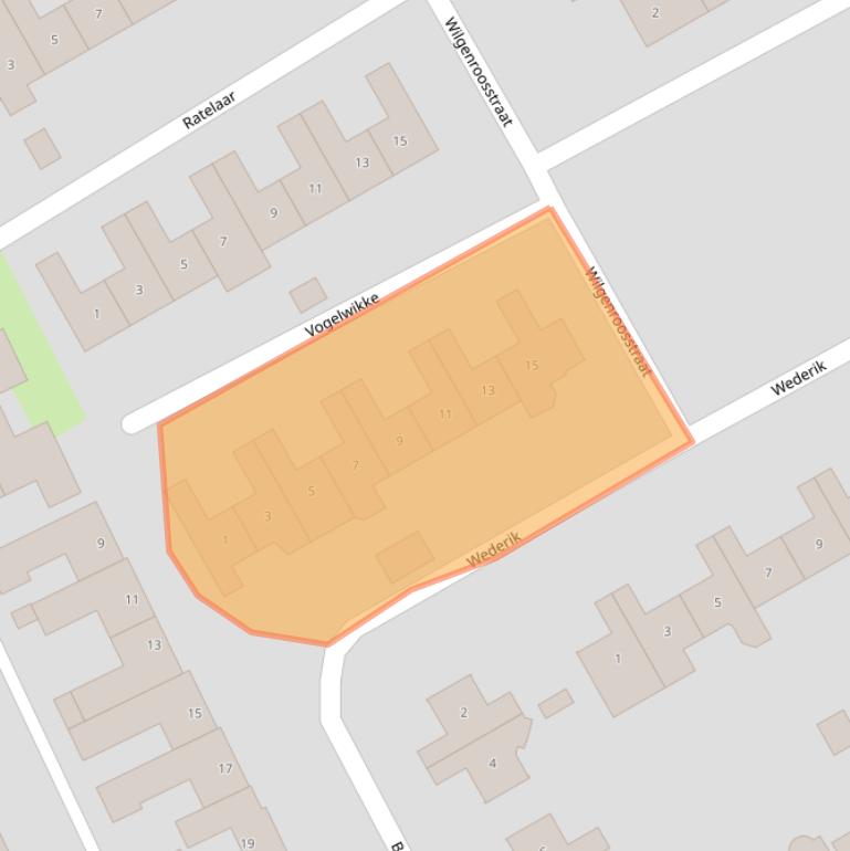 Kaart van postcodegebied 6026AK.