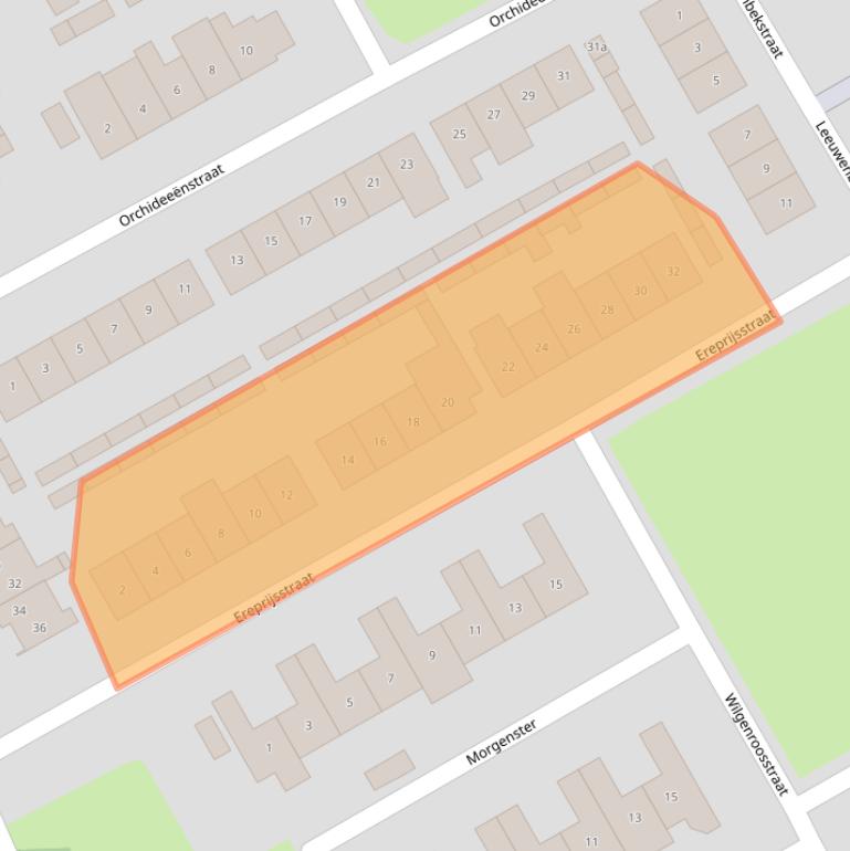 Kaart van postcodegebied 6026AS.