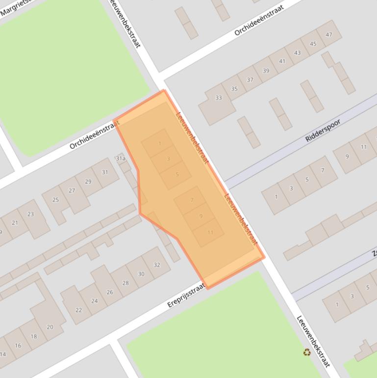 Kaart van postcodegebied 6026AT.