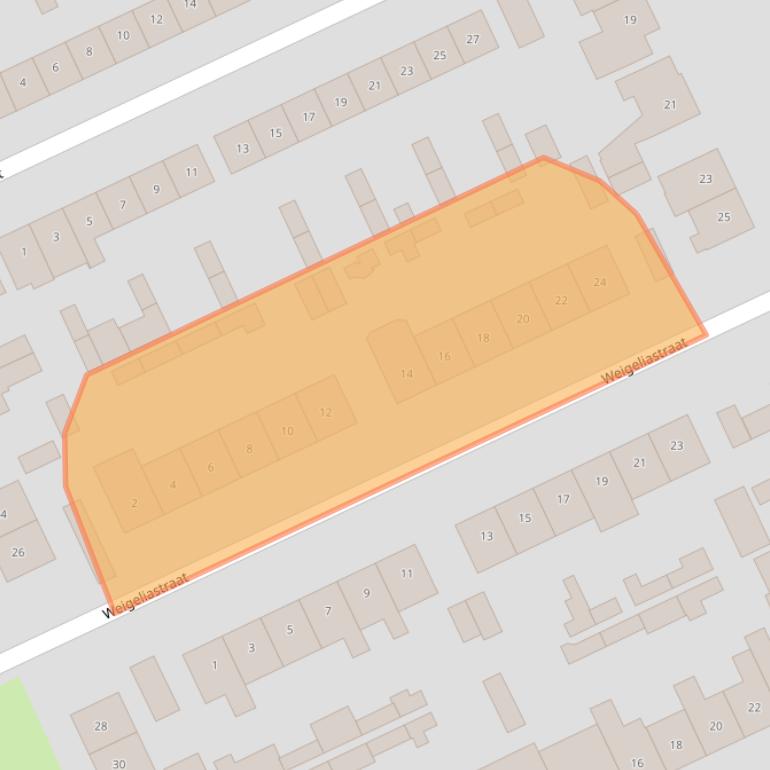 Kaart van postcodegebied 6026BK.