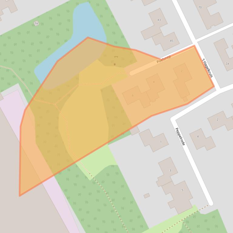 Kaart van postcodegebied 6026BZ.