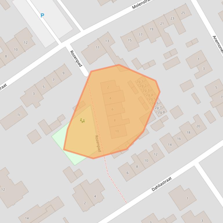 Kaart van postcodegebied 6026CH.