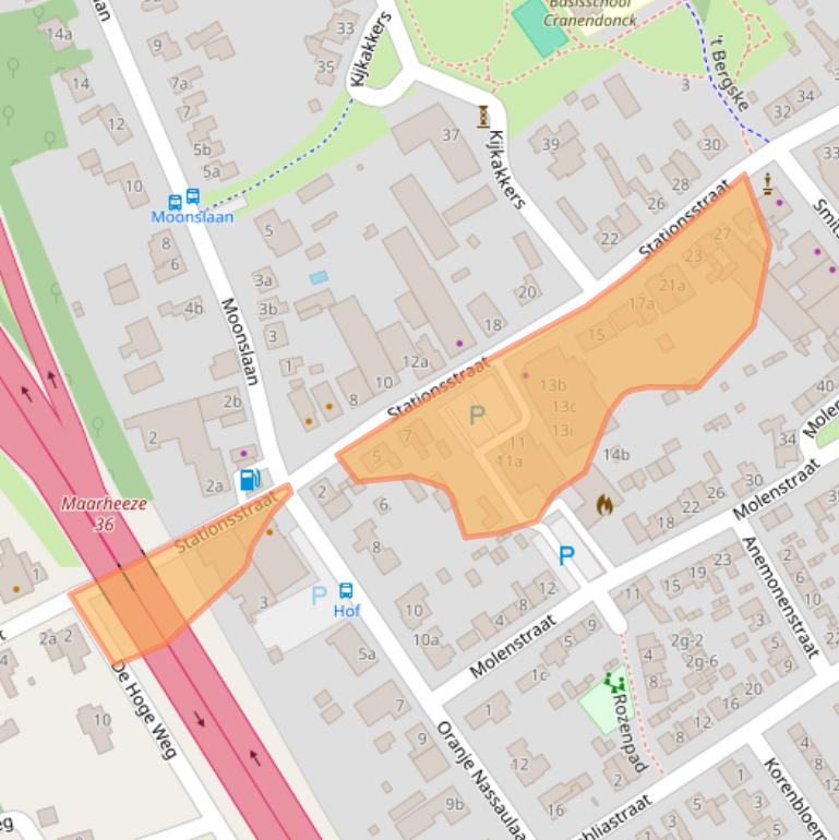 Kaart van postcodegebied 6026CR.