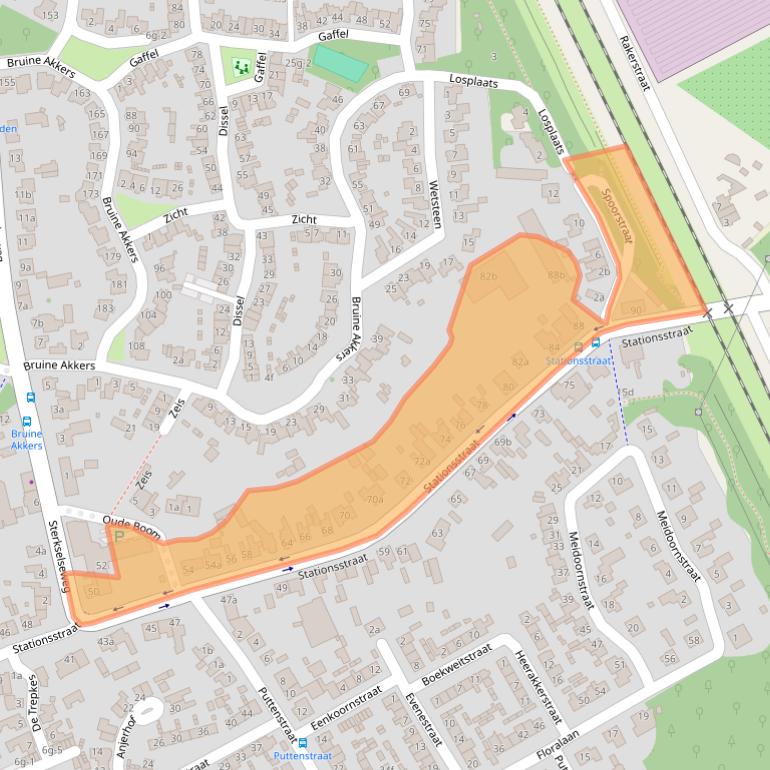 Kaart van postcodegebied 6026CW.