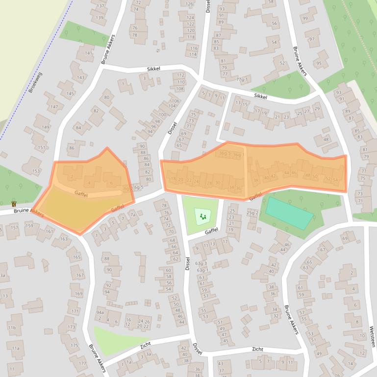 Kaart van postcodegebied 6026DG.