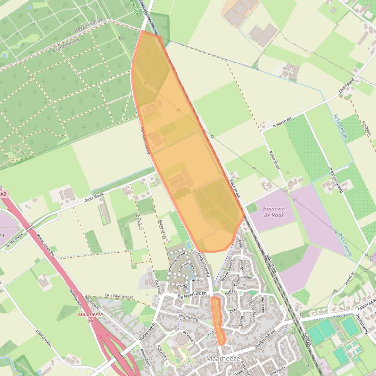 Kaart van postcodegebied 6026EA.