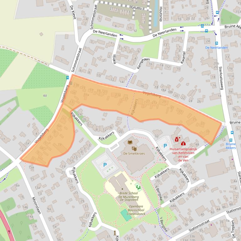 Kaart van postcodegebied 6026EC.