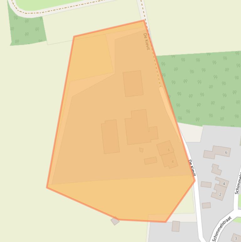 Kaart van postcodegebied 6026EN.