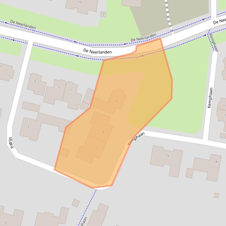 Kaart van postcodegebied 6026EP.