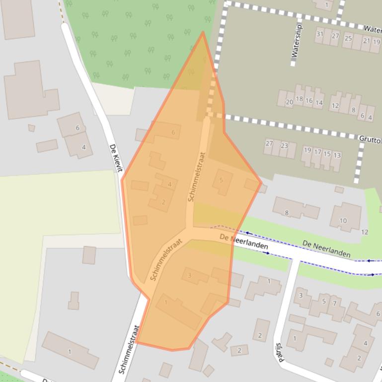 Kaart van postcodegebied 6026ES.