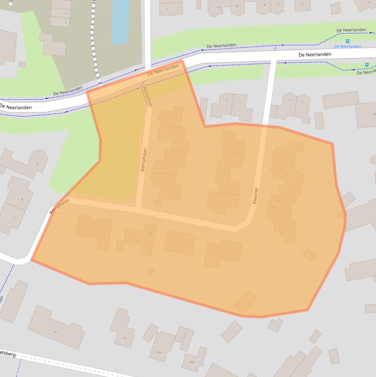 Kaart van postcodegebied 6026EV.