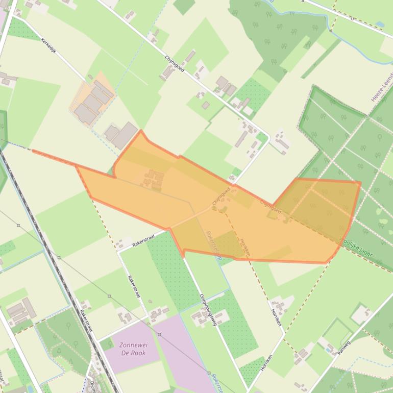 Kaart van postcodegebied 6026EZ.