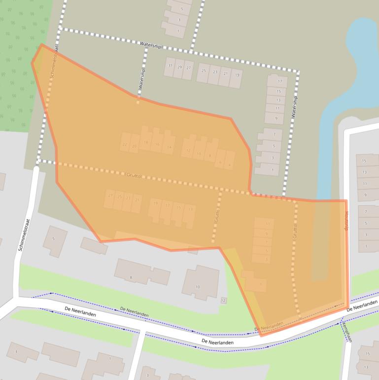 Kaart van postcodegebied 6026GA.