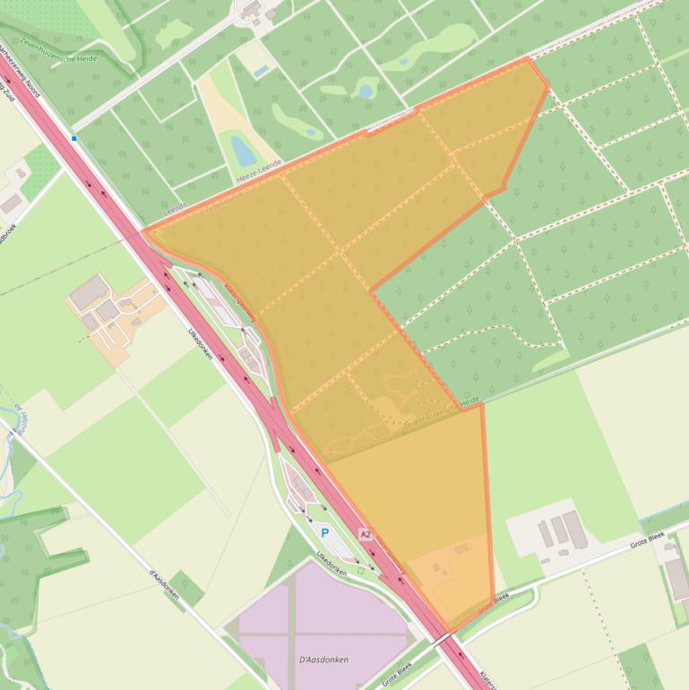 Kaart van postcodegebied 6026PW.