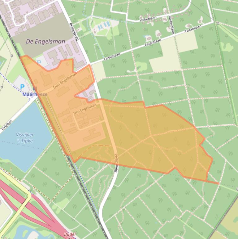 Kaart van postcodegebied 6026RB.